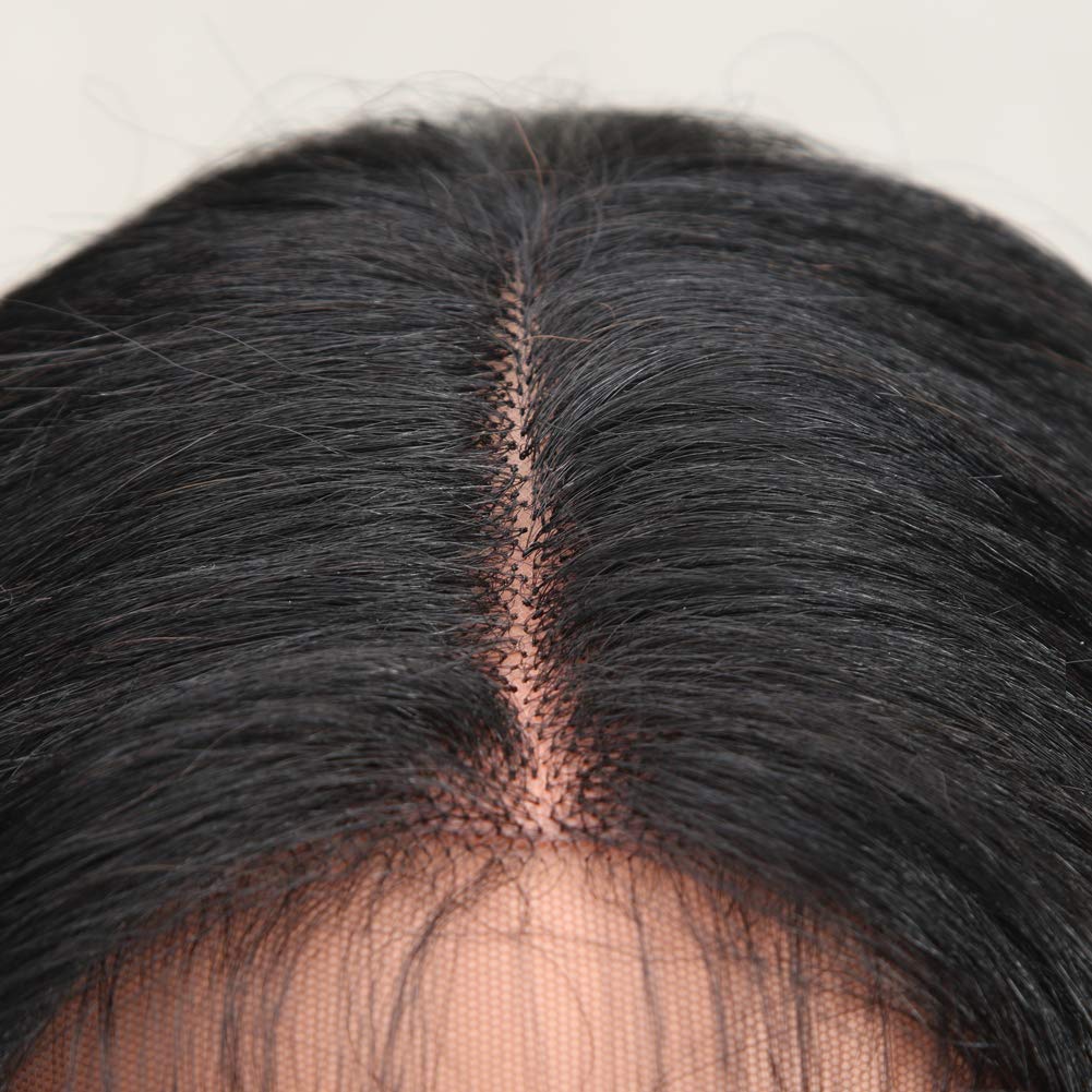 Joedir | Long Wave Lace Front Synthetic Wig | 30 inch Length | Ombre Brown