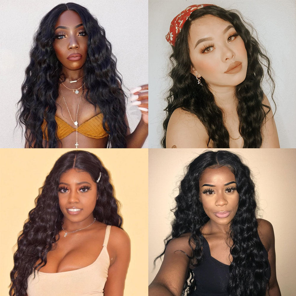 Joedir 4.5 inch Lace Front Long Wavy Synthetic Wig 30 inch